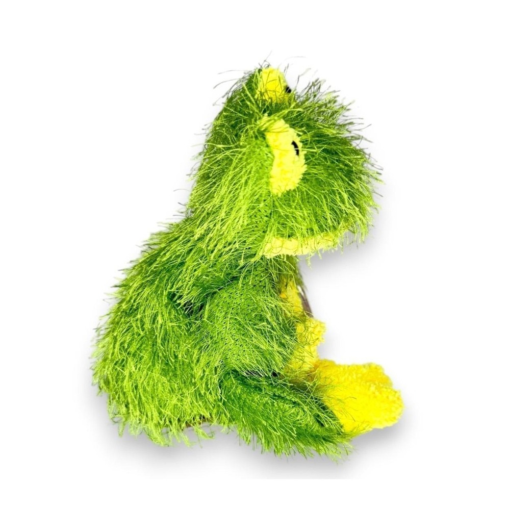 Hopscotch the Frog Punkie | Green Fuzzy Frog | Mint Heart Tag TY Punkies - Picture 4 of 6